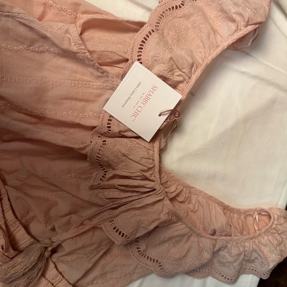 Shabby Chic Blush Ruffle Pajama Set - Picture 3 of 7